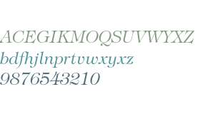 ITC Tiffany Light Italic