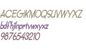 CrayonCondensed  Bold Italic