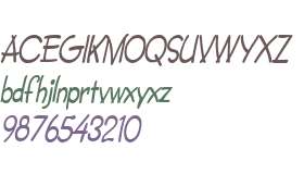 CrayonCondensed  Italic