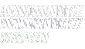 Parkson PERSONAL USE SemiBold Italic Outline