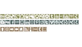 Social Icons Pro Set 1 - Rounded
