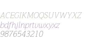 Trirong Thin Italic