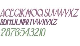 Deco-Condensed Bold Italic