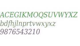 DejaVu Serif Condensed Italic V2