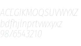 Fira Sans Compressed Eight Italic
