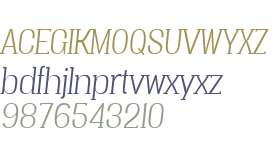 Vacer Serif W00 Light Italic