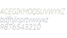 IBM Plex Sans Condensed Thin Italic