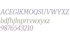 Mediator Serif Narrow Web ExtLt Italic