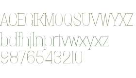 Vacer Serif Personal Thin