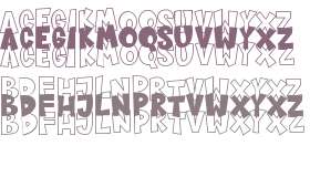 Display Stacked Font