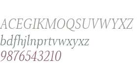 Senlot Serif Norm Light Italic