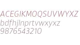 Akwe Pro ExtraLight Italic