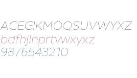 Helios Stencil Thin Italic