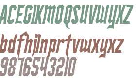 SF Ironsides Condensed Italic V1 V2