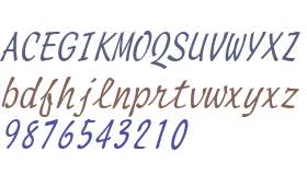 Manuscript Condensed Italic