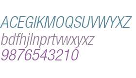 Helvetica Neue 47 Light Condensed Oblique