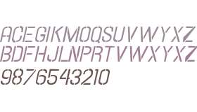 Hallandale Stencil Italic JL