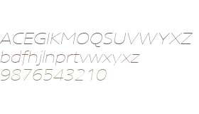 Core Sans N W01 13 XThin Italic