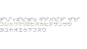 D3 DigiBitMapism Katakana Thin