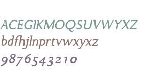 Ela Demiserif W01 Plain Italic