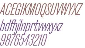 Caslon Doric Cond Regular Italic