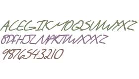 SF Scribbled Sans SC Bold Italic V2 V1