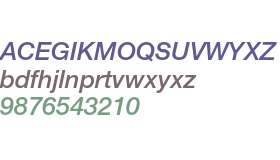 Helvetica Neue 66 Medium Italic