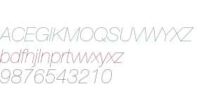 Helvetica Neue 26 Ultra Light Italic