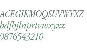 Apple Garamond BT Light Italic