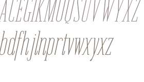 Emberly Thin Condensed Italic