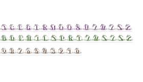 Petal Flower Line Monogram