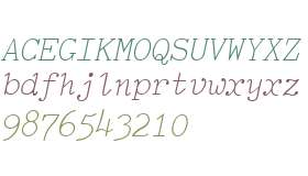 TiredOfCourier W01 Thin Italic