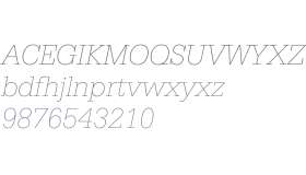 Serifa W00 Thin Italic V1