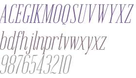 Emberly Extra Light Narrow Italic