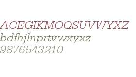 Serifa W01 46 Light Italic
