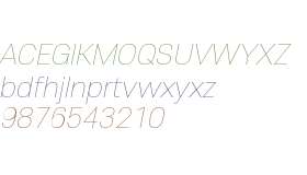 Core Sans E W01 15 Thin Italic