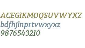 Synerga W01 SemiBold Italic