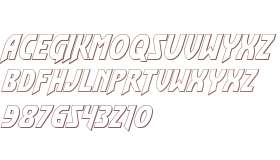 Flash Rogers Outline Italic