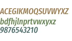 Fira Sans Compressed Medium Italic