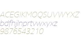 Core Sans N W01 15 Thin Italic