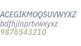 IBM Plex Sans Condensed Italic