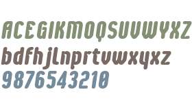 Ascetica Black Rounded Oblique