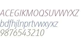 Generis Sans W04 Thin Italic