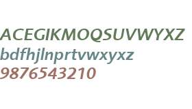 Foundry Sans W08 Demi Italic