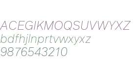 FF Infra ExtraLight Italic