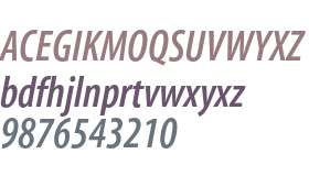 Myriad Semibold Condensed Italic