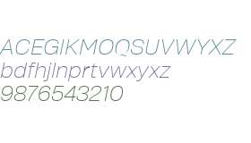 Crique Grotesk Display Thin Italic