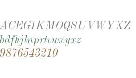 Modern MT W00 Condensed Italic