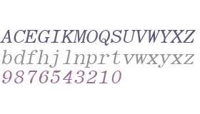 RomanFixedWidth Italic