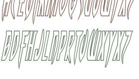 Inhumanity Outline Italic